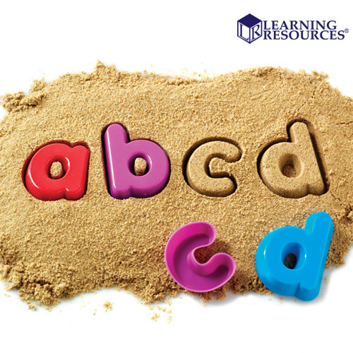 러닝리소스 소문자 알파벳 찍기 놀이(26조각)_Lowercase Alphabet Sand Molds(26set)